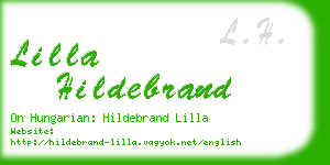 lilla hildebrand business card